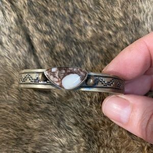 Stamped native American cuff